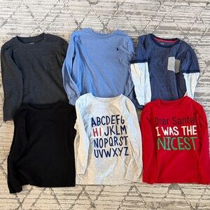 6 long-sleeve shirts